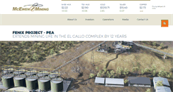 Desktop Screenshot of mcewenmining.com