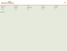 Tablet Screenshot of mcewenmining.com